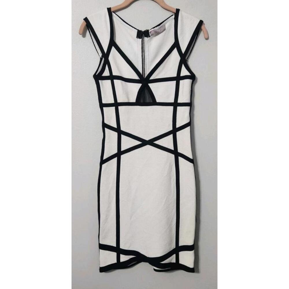 Stretta Dress Bodycon Stretch Color Block Please Read Extra Small